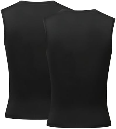 Youth Boys Compression Sleeveless Shirt Base Layer Workout Vest