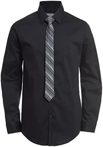 Van Heusen Boys Long Sleeve Collared Button-Down Shirt and Tie Set