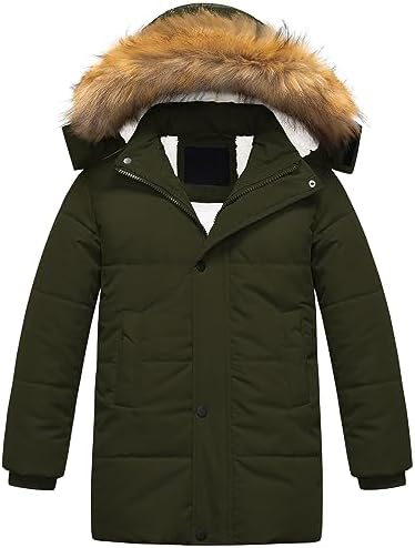 CREATMO US sherpa parka boys winter