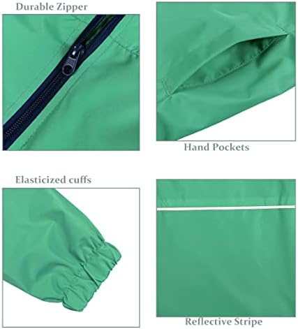 Insulated Hooded Rain Jacket for Boys