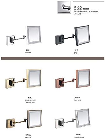 8 inch LED Vanity Mirror with 3X Magnification