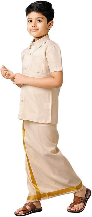 Chandrakala Shirt Dhoti Set for Boys