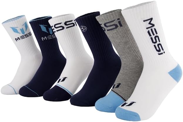 Messi Boys Lifestyle Crew Socks 6-Pack