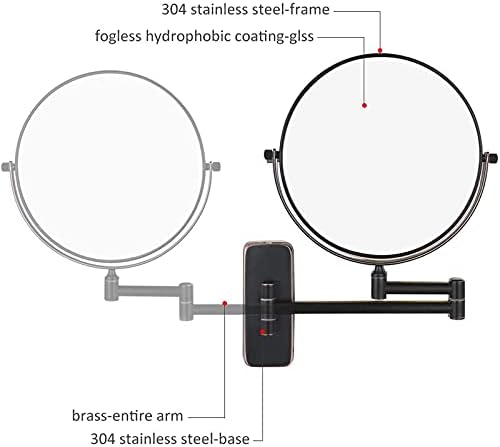 NOVCE 8-inch Double-Sided Makeup Mirror