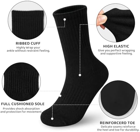BOOPH Kids Socks Adventure Comfort and Durability for Kids Sports 6 Pairs