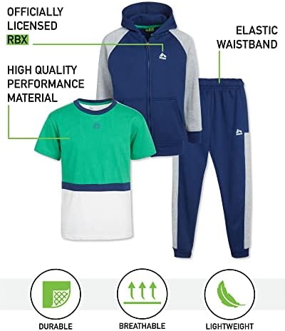 RBX Boys Active Sweatsuit Set 3 Piece 1