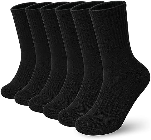 BOOPH Kids Socks Adventure Comfort and Durability for Kids Sports 6 Pairs