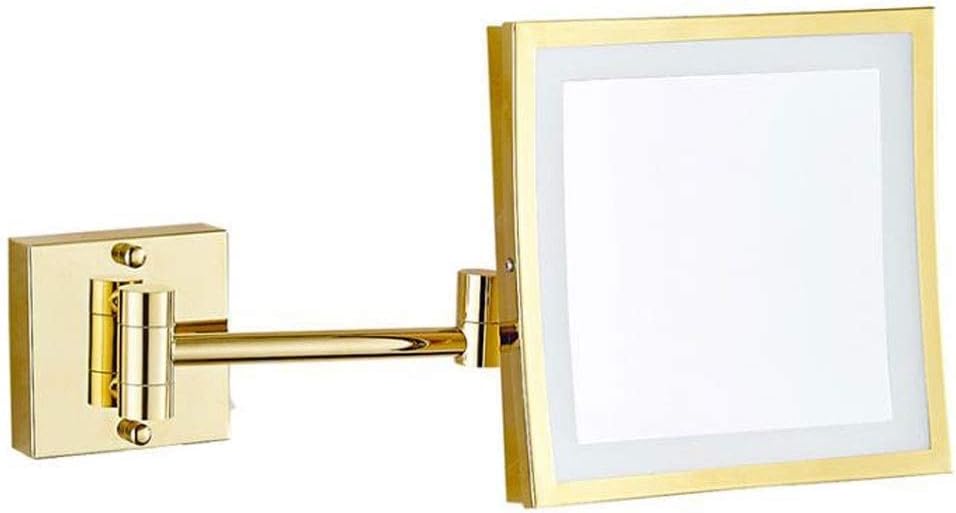 DEIHGE 3X Magnification LED Makeup Mirror Wall Mounted Vanity Mirror