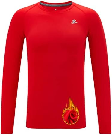 DEVOROPA Youth Boys Compression Thermal Shirt Long Sleeve 1