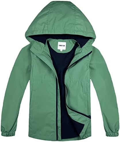 Insulated Hooded Rain Jacket for Boys