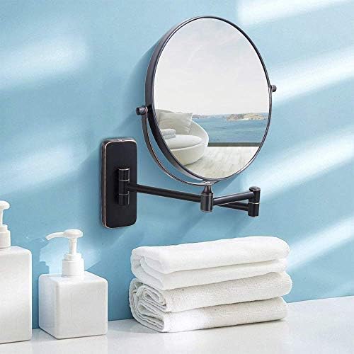 5X Magnifying Wall-Mounted Makeup Mirror with 360 Rotation for Beauty Lovers