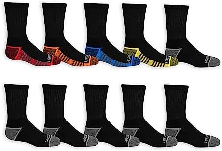 Fruit of the Loom Boys 10 Pack Crew Socks Julian Adventure in Style