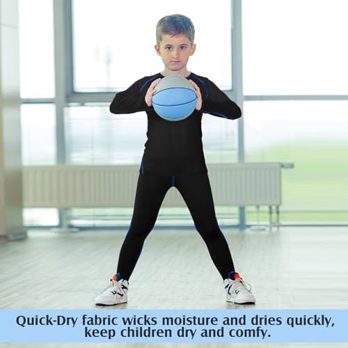 Suhine 3 Pack Thermal Underwear for Kids Winter
