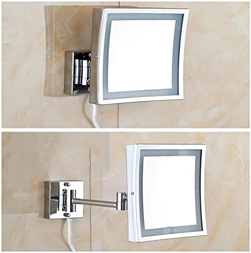 DEIHGE 3X Magnification LED Makeup Mirror Wall Mounted Vanity Mirror
