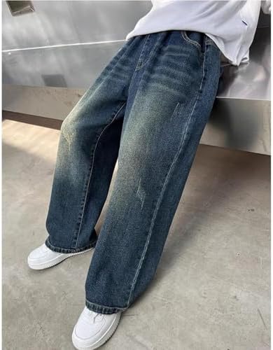 Perfect for Boys 5-15 Years Comfortable Stylish Denim Pants Easy-Wear Cargo Jeans