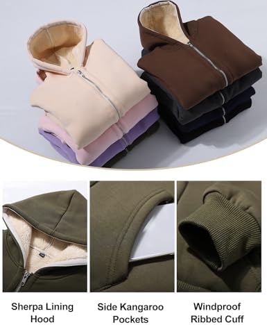 Sturdy Sherpa Fleece Jacket for Kids Loose Fit Soft to the Touch and Perfectly Padded