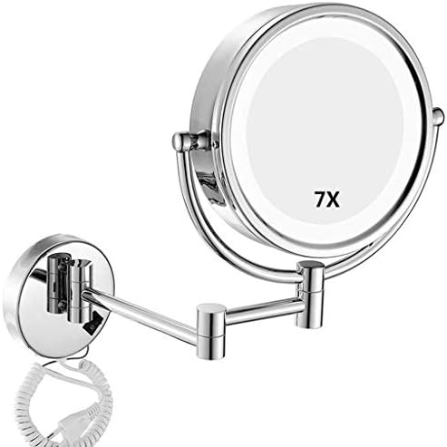 Vanity Mirror Double-Sided LED illuminated 360 Rotate Bathroom