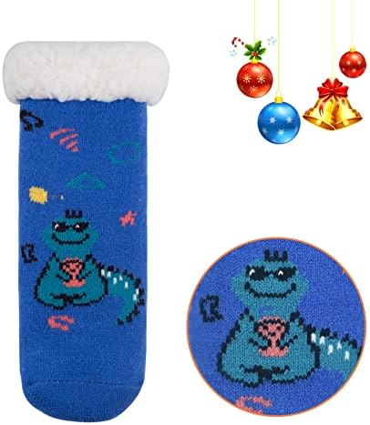 FENELY Winter Fuzzy Slipper Socks for Kids