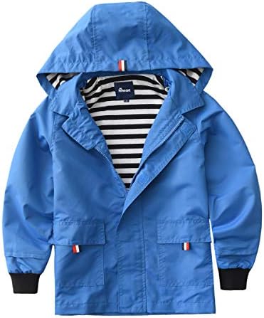Hiheart Boys Girls Waterproof Hoodie - rain jackets