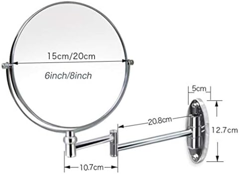 LCARY Two-Sided Wall Mounted Beauty Mirror 3X Magnification