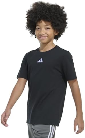 Adidas Boys Embroidered Logo Short Sleeve T-Shirt