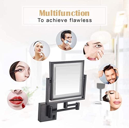 8-Inch LED Wall-Mounted Makeup Mirror