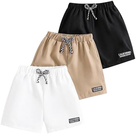 Toddler Boy Shorts 3 Piece Letter Patch Set