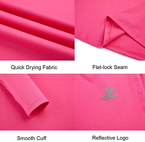 DEVOROPA Boys Compression Shirt Quick Dry Sports Baselayer Long Sleeve for Baseball Football