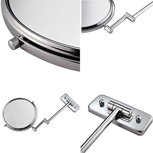NOVOCE Double-Sided Makeup Mirror 7X Magnification Chrome 8 inch