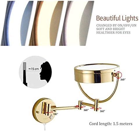 Elegant Wall-Mounted Makeup Mirror