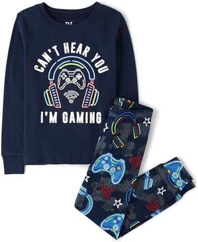 The Childrens Place Boys 100 Cotton Pajama Set