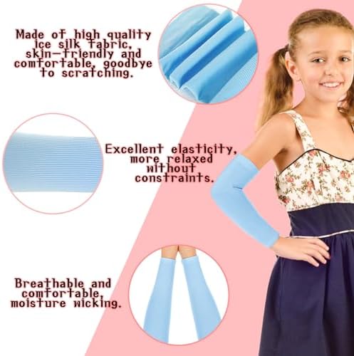 Abeillo 3Pairs Kids Cooling Arm Sleeves