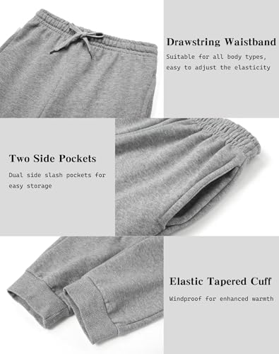 4-Piece Boys Soft Fleece Athletic Joggers
