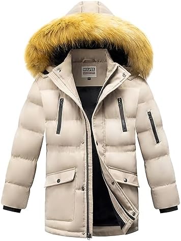 Wulful Boys Winter Coat Waterproof Fleece Lined Parka Jacket