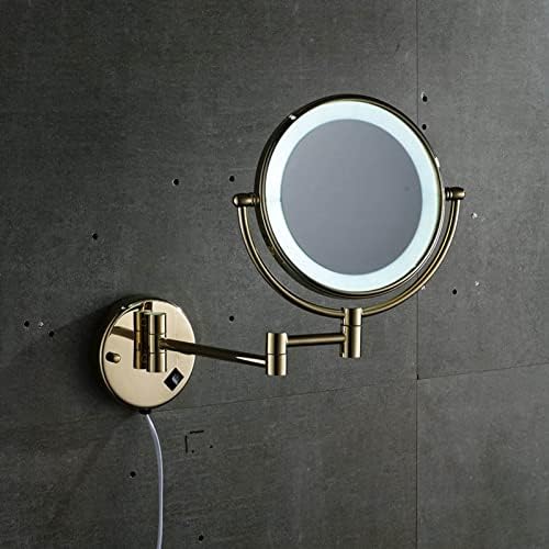 360 Wall-Mounted Makeup Mirror with LED Light