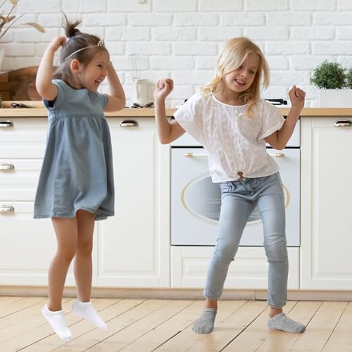 True Comfort No-Show Socks for Toddlers Kids Non-Slip 2-13 Years