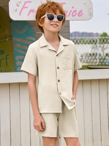 Haloumoning Boys 2 Piece Summer Outfit Set