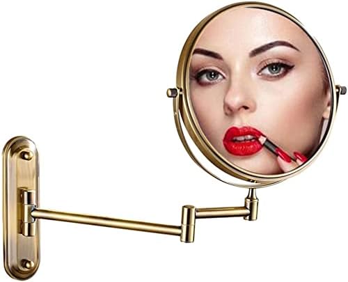 Makeup Mirror Extendable Vanity with 360-Degree Rotation Wall-Mounted
