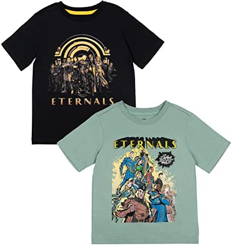 Marvel Avengers Shang-Chi and The Legend of The Ten Rings Eternals Loki 2-Pack T-Shirts