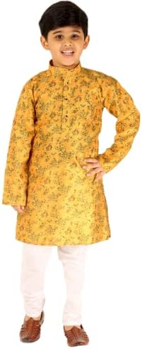 Pro-Ethically Crafted Boys Summer Silk Kurta for Kids Boys Perfect for Special Occasions S-172