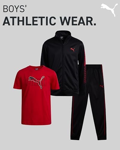 PUMA Boys 3-Piece Active Tracksuit Set Tricot disclosed with style