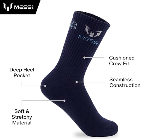 Messi Boys Lifestyle Crew Socks 6-Pack