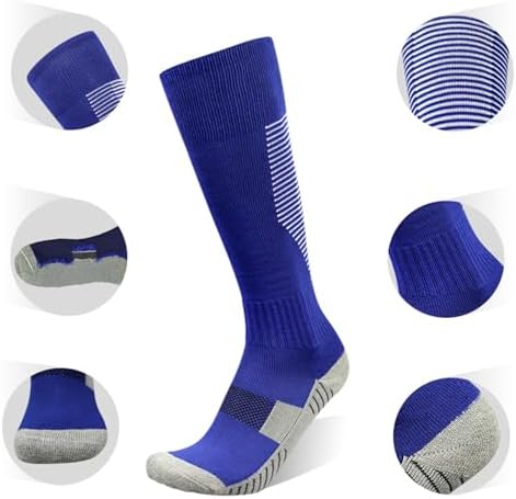 Tery 10-Pair Kids Soccer Knee High Socks