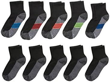 Hanes Boys Ultimate Ankle and No-Show Socks 10-Pack