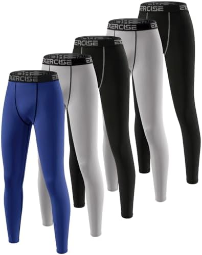 Youth Boys Compression Leggings for Sports - Attiqozi