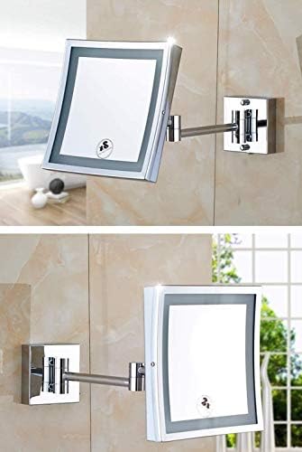 Luxury 8 Wall-Mounted Vanity Mirror with 3X Magnification