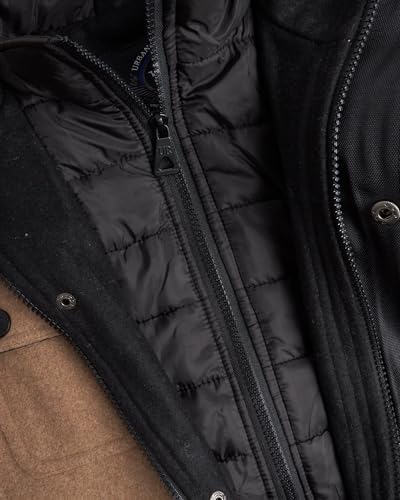 URIAN Style for Boys Warm StylishWinter Jackets 4-20 Double Zip SnapClosure Bib Insert