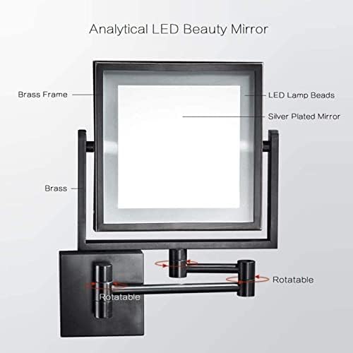 8-Inch LED Wall-Mounted Makeup Mirror