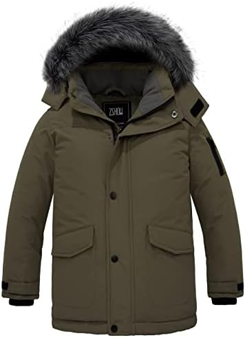 ZSHOW Boys Warm Winter Coat waterproof puffer jacketStay cozy in cold weather with this stylish and practical jacket