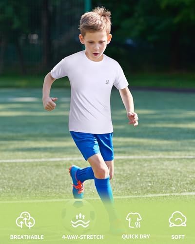 Roadbox Boys Youth Compression Shirt Short Sleeve
